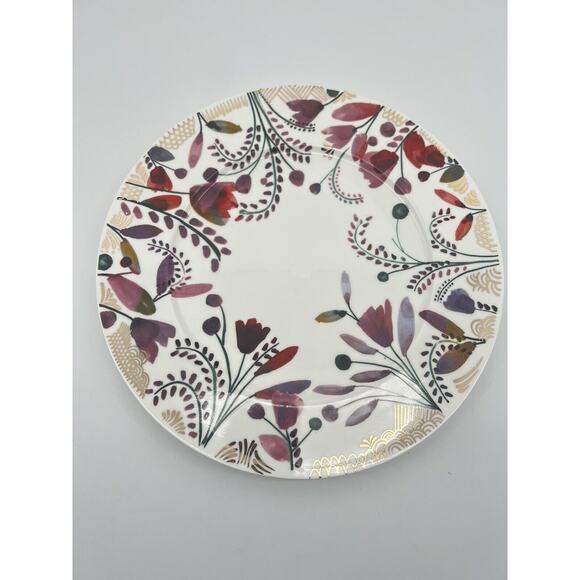 New Anthropologie Harvest Foliage " Oh Darling " Dinner Plate Single Replacement - Picture 2 of 6